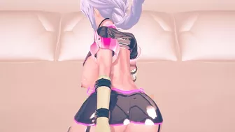 mmd R18 Semi undress trick or treatment Erin de Kensei dance high poly without underwear 3d hentai