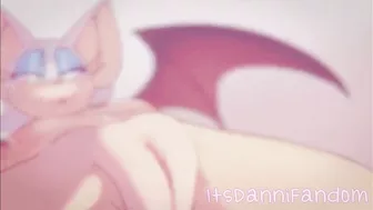 【Lewd Animation Dub】 "Rouge Showing Off Her Perfect Gem of a Pussy~" 【Art: kcanon】