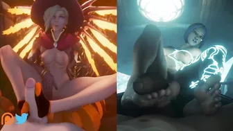 Split Screen Compilation #3 - FOOTJOB