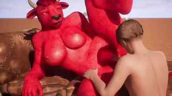 Demonic Female Monster Likes Anal - 3D Animation