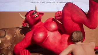 Demonic Female Monster Likes Anal - 3D Animation