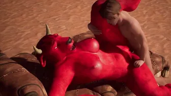 Demonic Female Monster Likes Anal - 3D Animation