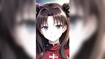 Rin Tohsaka takes sexy undress and takes it rough