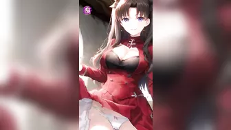 Rin Tohsaka takes sexy undress and takes it rough