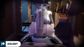 Milking Machine and Transform to Huge Dick Until Cum