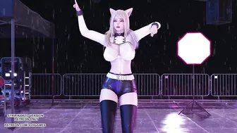 [MMD] Solar - Spit it out Ahri Evelyn Seraphine Sexy Kpop Dance 4K League of Legends KDA