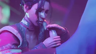 Panam handjob | Cyberpunk 2077 | Hentai