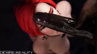 The Witcher Triss jugando con una enorme polla negra - Hentai Sin Censura (Hot MILF, Creampie) by Desire Reality