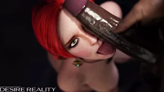 The Witcher Triss jugando con una enorme polla negra - Hentai Sin Censura (Hot MILF, Creampie) by Desire Reality