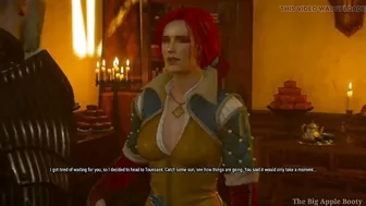 Triss comes home and fucks Geralt Witcher 3 Happy Ending