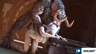 Samus Hard Fucked with Monster Huge Cock Until Cum