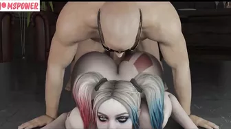 Harley Quinn Bends Over Rough Sex