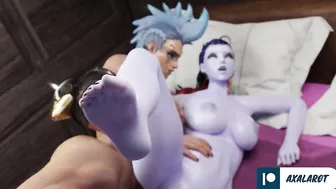 Futanari with Huge Dick Fucked Widowmaker Until Cum