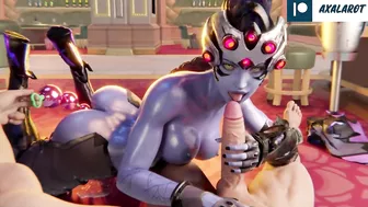 Widowmaker Hard Fucked Huge Dick Until Cum