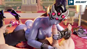 Widowmaker Hard Fucked Huge Dick Until Cum