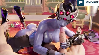 Widowmaker Hard Fucked Huge Dick Until Cum