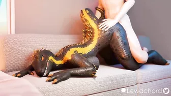 Furry Lizard Girl Doggystyle Sex - SFM Animation