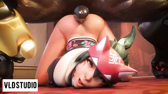 Kiriko PENETRATED By BBC & Overwatch Hentai