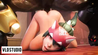 Kiriko PENETRATED By BBC & Overwatch Hentai