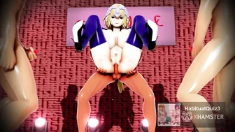 mmd r18 Jeanne A lot of alter azur line sexy milf bitch milky 3d hentai