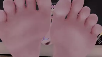 sweaty VTuber feet (POV)