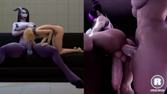 FUTANARI On Girl - Split Screen Compilation #11