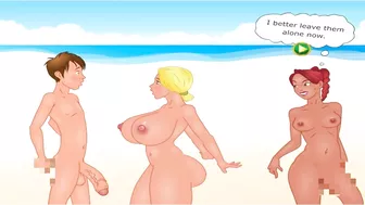 Adventure on a nude beach. Big Cock Massage | cartoon porn games