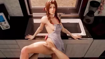 Final Fantasy Aerith Housewife Dream (3D Hentai)