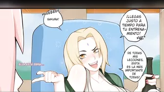 Adult Naruto Cartoon Parody - Tsunade and Sakura Futanari Porn Comic