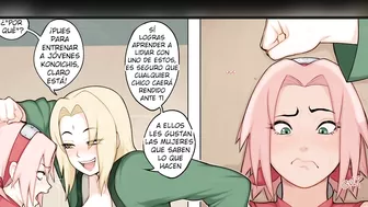 Adult Naruto Cartoon Parody - Tsunade and Sakura Futanari Porn Comic