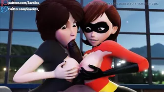 Step Aunt Cass and Helen Parr Hard Rough Sex - Elastigirl Anal Double Penetration (Anal Creampie, Hard Anal Sex) by Save