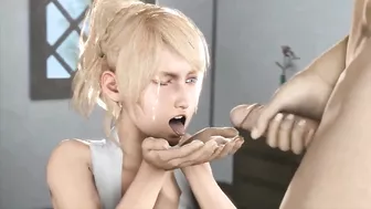 Lady Lunafreya Loves Her Cum