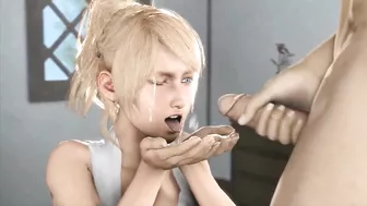 Lady Lunafreya Loves Her Cum