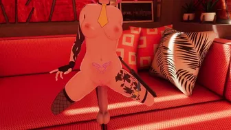 Girl Riding on Dildo Cums Hard and Falls Over in VR