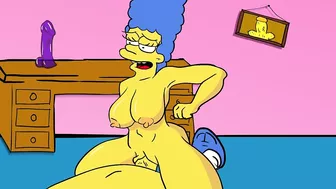 MARGE SIMPSON FUCKS HER SON WHILE HOMER IS WORKING