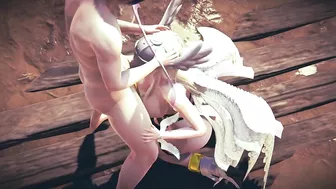 Angewomon Deepthroat Blowjob : Digimon Hentai Parody