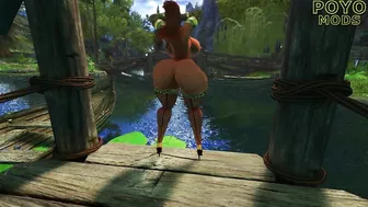 Skyrim SE THICC Gatita River Dance