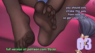 Hentai JOI Preview - Mona shrinks your dick(femdom, feet, humiliation) April patreon exclusive