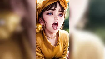 Girl Sticking Out Tongue Anime Hentai SFW AI Art