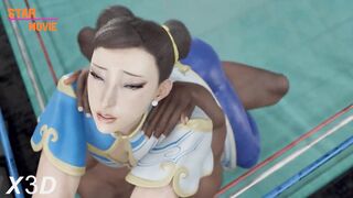 Street Fighter Chun-Li Fucks Hard In The Ring Hentai 3D