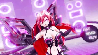 Hyperdimension Neptunia Iris Heart Hentai Undress Dance Plutia Lady MMD 3D Red Hair Color Edit Smixix