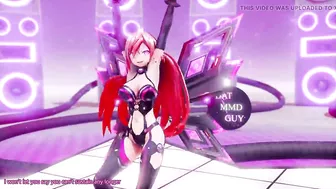 Hyperdimension Neptunia Iris Heart Hentai Undress Dance Plutia Lady MMD 3D Red Hair Color Edit Smixix