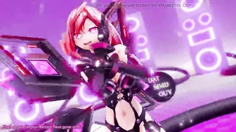 Hyperdimension Neptunia Iris Heart Hentai Undress Dance Plutia Lady MMD 3D Red Hair Color Edit Smixix