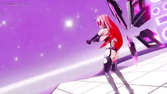 Hyperdimension Neptunia Iris Heart Hentai Undress Dance Plutia Lady MMD 3D Red Hair Color Edit Smixix