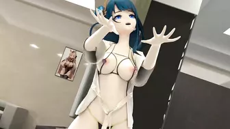 Genshin Impact Shogun Raiden Dance Hentai Tomboy Song Mmd 3D Blue Hair Color Edit Smixix