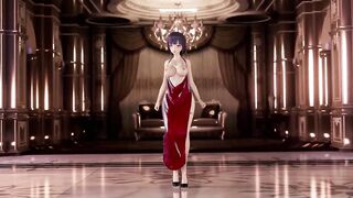 Honkai Impact Mei Raiden Sex and Dance Red Apron Color Edit Smixix