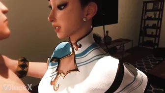 Thigh job by Chun Li