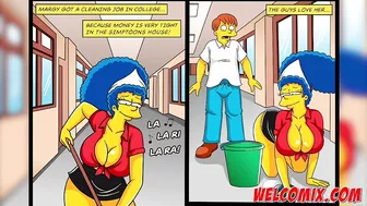 Margy is a hot maid! The hot cleaning lady - The Simptoons Hentai