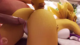 3D hot furry Straight sex