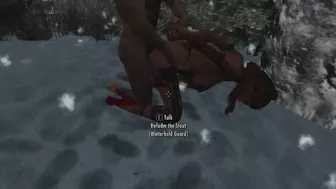 3d Skyrim guard fucks doggystyle and cums inside